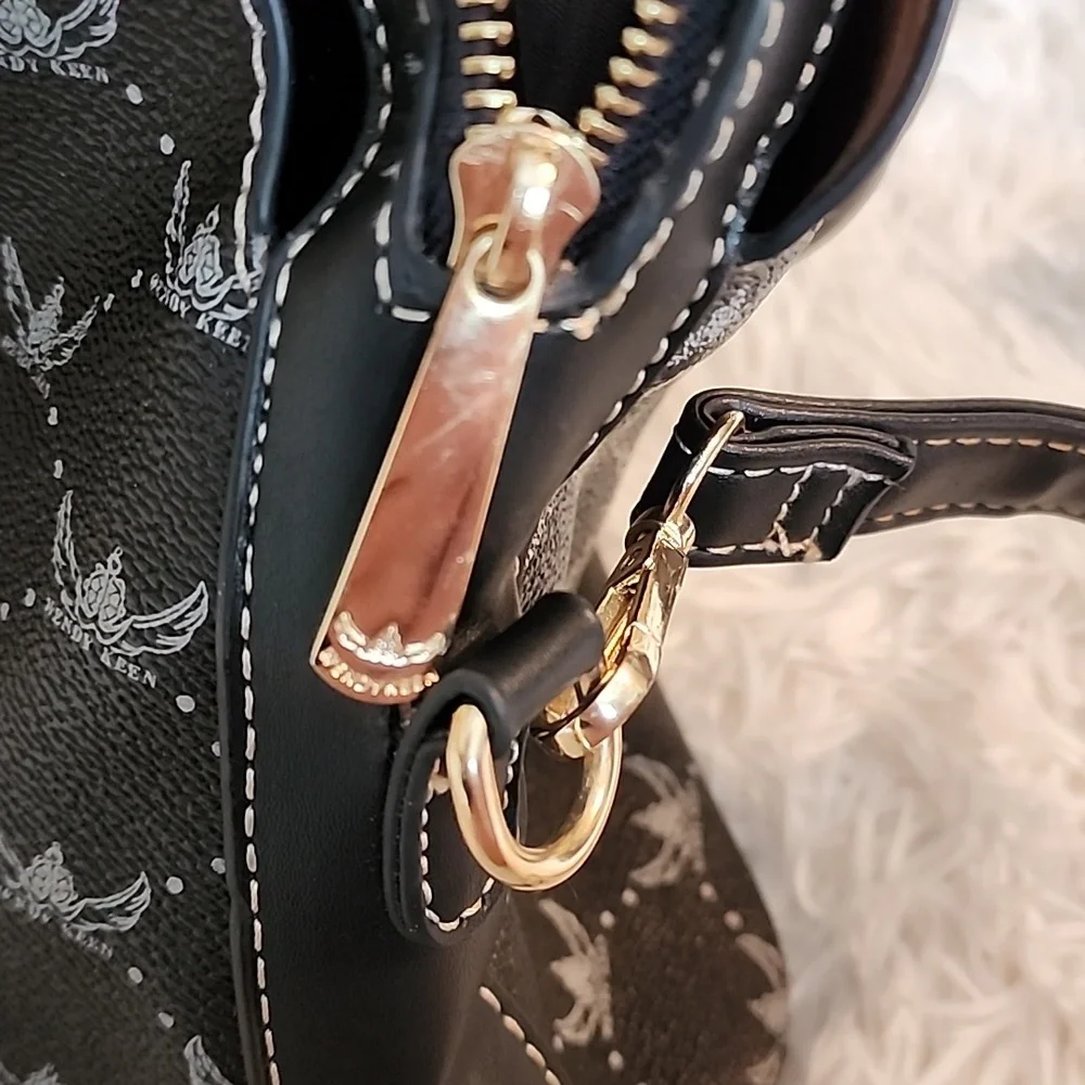 Wendy Keen Black Patterned Women's Handbag